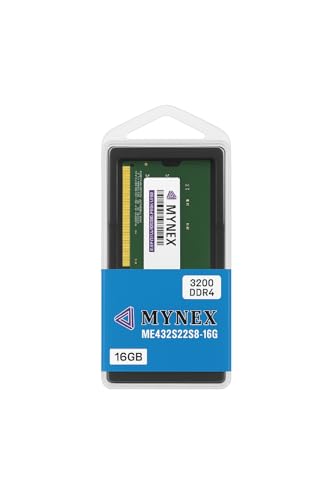 Image of MYNEX 16GB DDR4 3200MHz Laptop RAM | High-Speed SODIMM Memory | Model: ME432S22S8-16G - CL22 | Low Power 1.2V | Non-ECC, Unbuffered | Compatible with Intel & AMD Laptops (16, GB)
