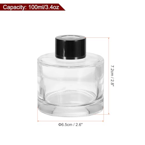 Set 2 frascos difusores de vidrio 100 ml miniatura 2