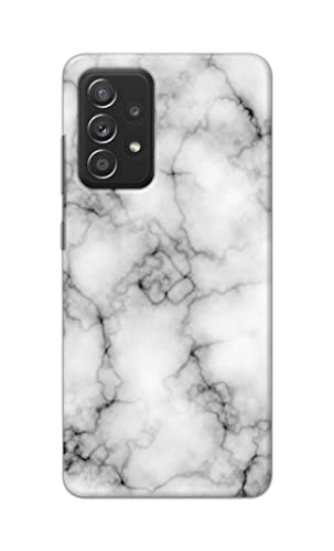 Image of Light White Marble Texture Natural Pattern Hard Back Case Cover for Samsung Galaxy A52 / A52 5G (6.5 inch) Back Cover -(J5) VNS2230