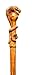 Wooden Hand Carved Snake Head Walking Stick - 36