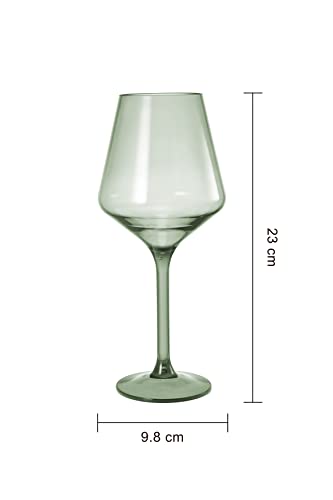 The Wine Savant TWS-ACRYL-WINE-MUTED-6 European Style Plastic Crystal, Stemmed Wine Glasses | Set Of 6 | Acrylic Tritan Drinkware, Unbreakable Muted Color Shatterproof Bpa-Free, Reusable, Floating Pool & Indoor & Outdoor, Hand Wash 15Oz thumb #5