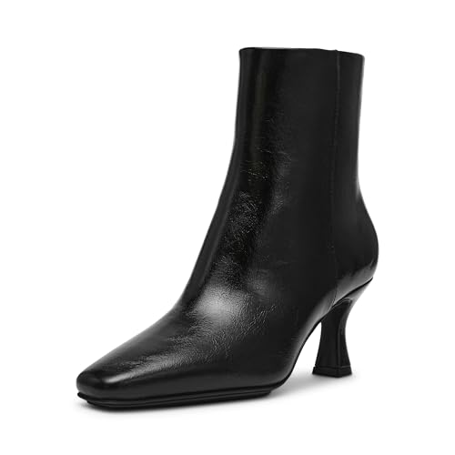 Anne Klein Womens Pablo Faux Leather Heeled Booties