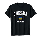 Odessa Ukraine Vintage Athletic Sports Design T-Shirt