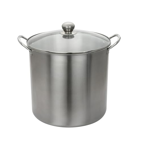 Comparison: Best Pot For Canning 9 TNLOJI 21.5-Quart Stainless Steel Canning Pot - Dual Use Water Bath & Steam Canner with Included Rack, Large Preserving Stock Pot for Jams, Pickles & Home Canning
