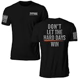 Til Valhalla Project Hard Days Tee | Veteran Owned and Operated | Proudly Printed in The USA | Black 2XL