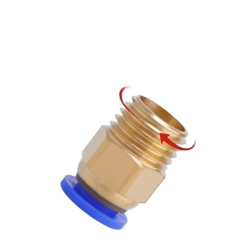 Conector neumático métrico PC4-M8X1 con rosca de precisión, 30PCS 5