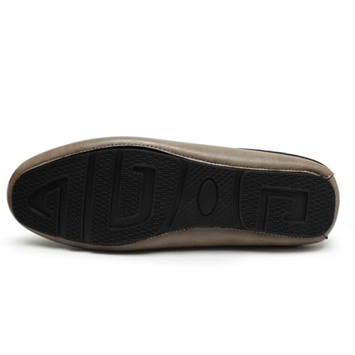 Men's Genuine Leather Penny Loafers Slip-On Shoes Low Profile Sole for Daily Commute Casual Wear Driving Walking4