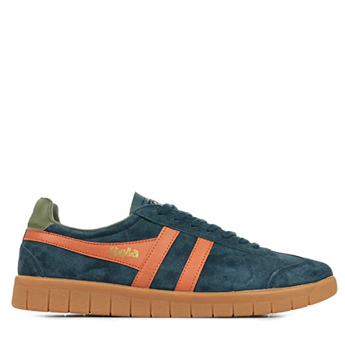 Image of Gola Men's Hurricane Suede Navy /Moody Orange /Khaki /Gum 10 M