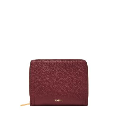 Image of Fossil Women's Logan RFID-Blocking Leather Mini Multifunction Bifold Wallet