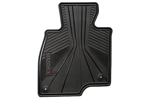 Floor Mats For Mazda 3 Oem Genuine - All Weather - Heavy Duty - (2014,2015,2016,2017,2018) Complete Set (Black)  Only For Mazda3! #TOP2