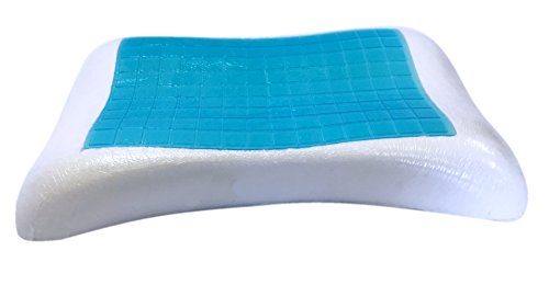 Set 4 Almohadas Queen Espuma Viscoelástica Azul Blanco miniatura 7