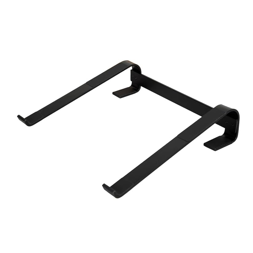fixed metal laptop stand for desk (25 × 26 cm) | sturdy anti-slip laptop riser for office & home | ergonomic desktop stand for better viewing & airflow (1 piece)