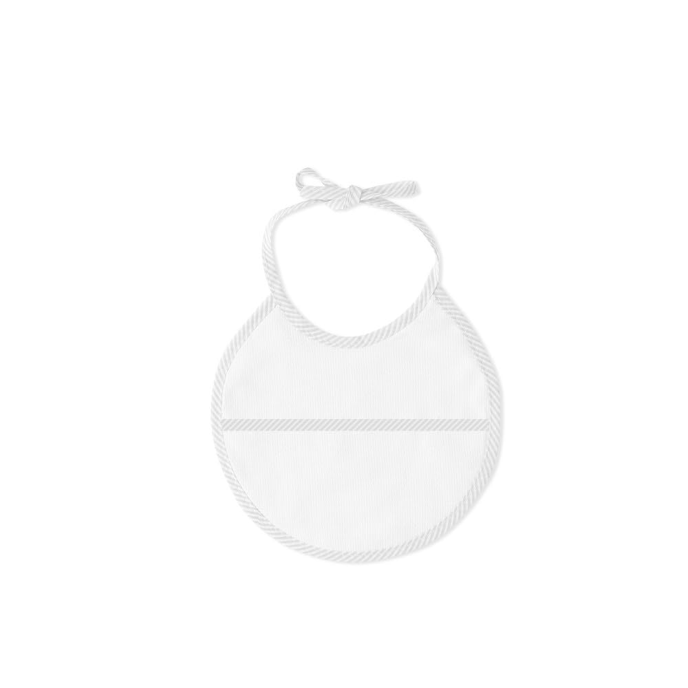 Interbaby - Capa de Baño Bebe Blanco + Babero | Toalla Bebe con Capucha 100% Algodón, 100x100cm, Unisex | Suave, Cómoda, Ideal Recién Nacidos, Bebes y Niños Pequeños | Diseño Punto de Cruz Liso