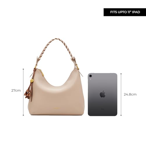 Image of Miraggio Summer Scoop Hobo Handbag For Women With Adjustable & Detachable Strap | Top Handle Hobo Bag For Daily Use