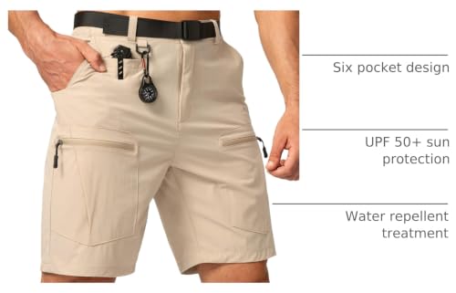 Image of G Gradual Mens Hiking Cargo Shorts Lightweight Outdoor Short with 5 Pockets