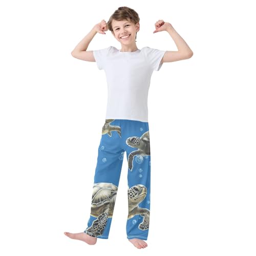 Turtles Bubble Boys Long Pants Soft Trousers Elastic Waist Kids Lounge Bottoms with Pockets S-XL3