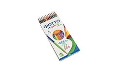 GIOTTO Stilnovo Bicolor - Astuccio da 12 Matite a Pastello Colorate a Doppia Punta, 3.3mm, Bicolor