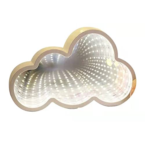 Lampe tunnel à LED, lampe de nuit 3D en forme de cœur, lampe de nuit pour la maison, les soirées cinéma, les accessoires de scène, les cadeaux de fête (nuage) Cover