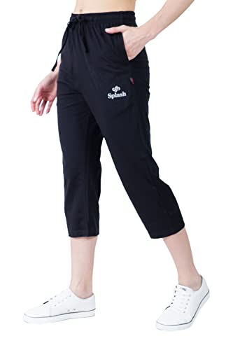 Splash Women's Cotton Rich 3/4th Capri Pants