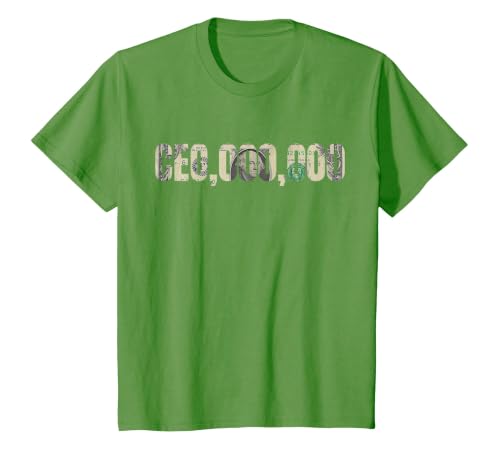 Entrepreneur CEO,000,000 Millionaire Businessman CEO T-Shirt T-Shirt, Youth, Grass Green, X-Small