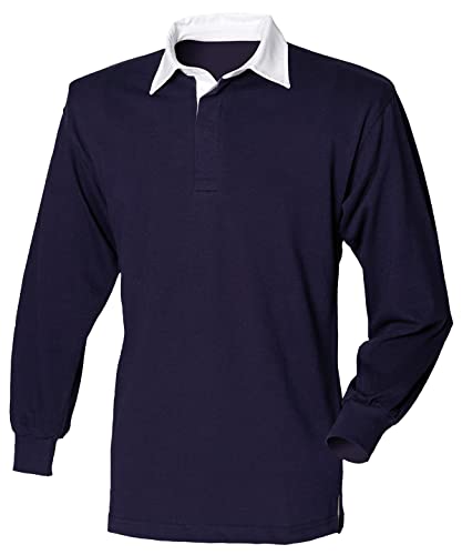 Maillot rugby de qualité supérieure COOZO vêtement manches longues uni homme