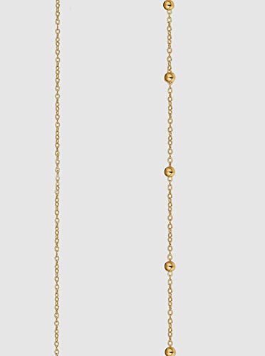 Dainty Belly Chain, Shinny Belly Beads Waist Chain, Body Chain, Beach Bikini Body Jewelry For Women (2Pcs) (Beads&Chain-Gold) #TOP6