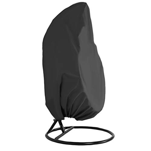 WYBFBYQ Waterproof Furniture Protective Cover, Swing Dust Cover Sunscreen Rocking Chair Cover, Single Swinging Egg Chair for Outdoor Garden Patio,420D,115x190cm/45.3x74.8inch