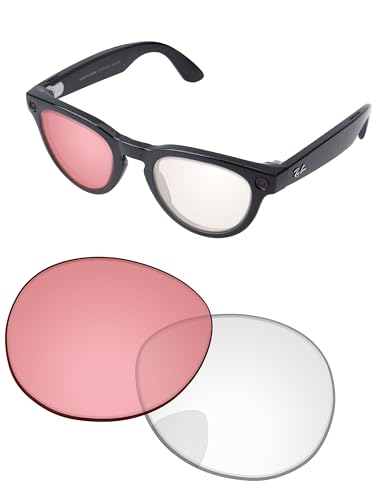 Image of Replacement Lenses for Ray-Ban Meta Headliner RW4009 & RW4013 50mm AI Glasses - Photochromic, Anti Blue Light Lens