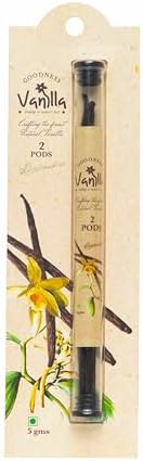 Goodness Vanilla Natural 2 Vanilla Pods, 5 gm…