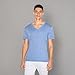 American Apparel Unisex Tri-Blend V-Neck Short Sleeve T-Shirt, Athletic Blue, XX-Small