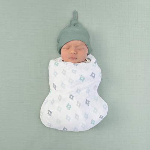 Image of SwaddleDesigns Softest Cotton Muslin Fitted Crib Sheet, Toddler Sheet for Boys & Girls, Fits Standard Crib Mattress (28 x 52 inches), Jadeite