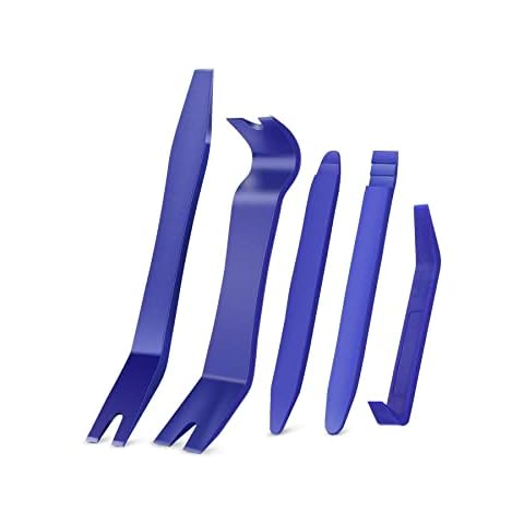 Diyxisk Trim Removal Tools, 5 Pcs Car Trim Removal Tools, Car Trim Removal Kit Trim Removal Tool Kit, Dashboard Removal Car Audio and Car Door Panel Trim Removal(Blue) Cover
