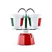 Price comparison product image Bialetti 6196 Mini Express Italia Coffee Maker 2 Cups + 2 Glasses Aluminium, 2 Cups