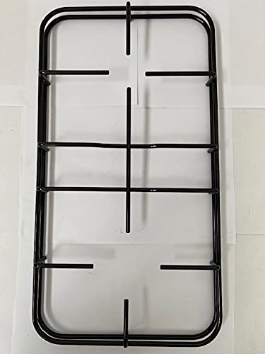 GRIGLIA CUCINA A GAS 2 FUOCHI SMALTATA NERA CM.40,8 X 24,5 P 3659