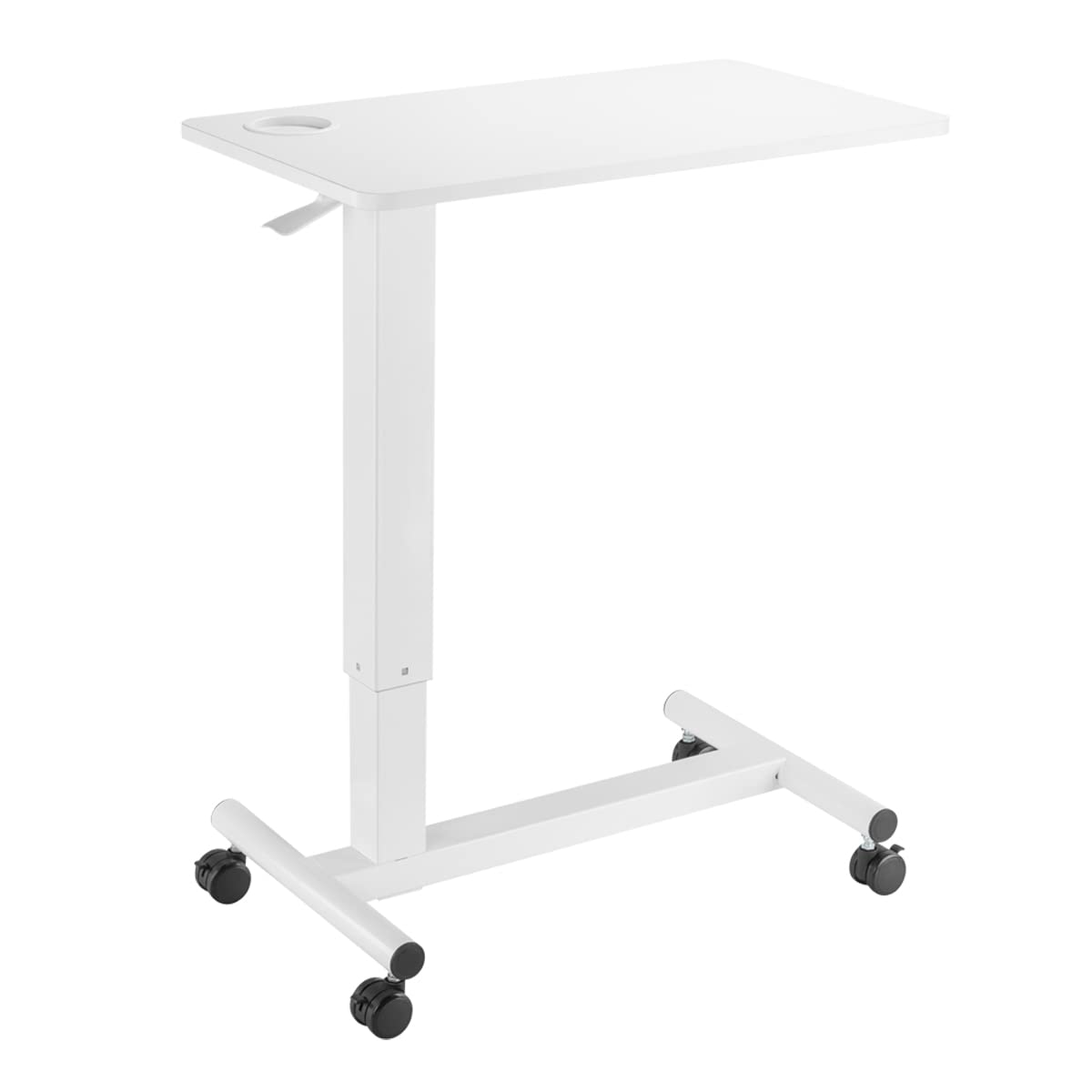 LogiLink EO0041 - Überbett-Tischwagen mit Gasdruckfeder, rollbar (feststellbare Rollen) und höhenverstellbar