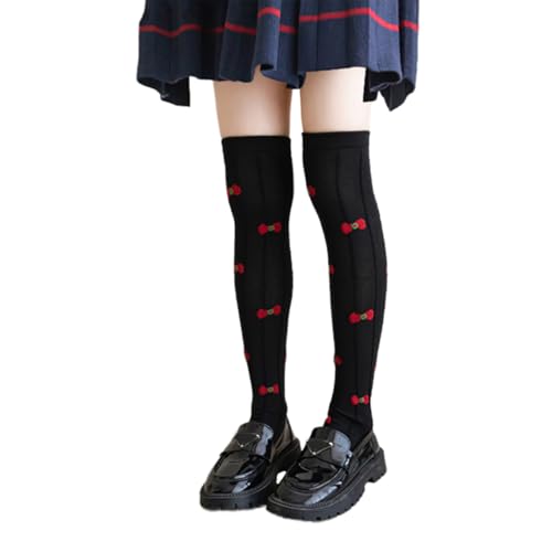 Pyasuye Child Over Knee Stockings Fashion Over Calf Socks Bowknot Long Boot Socks Over Knee Stockings for Teen Girls 3-8 Year