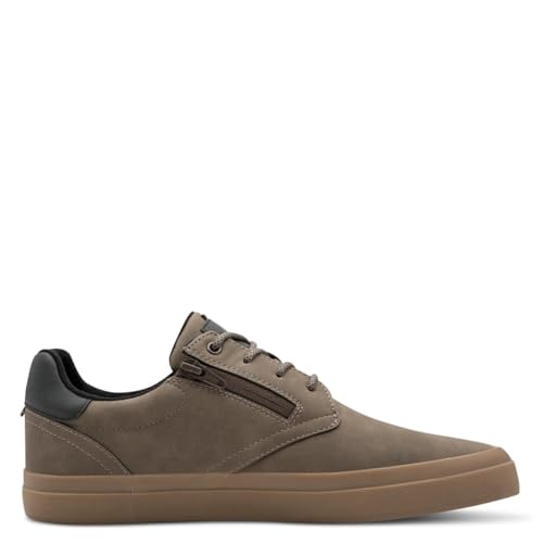 s.Oliver Herren Sneaker flach Low Top Freizeit, Braun (Mud), 45 EU