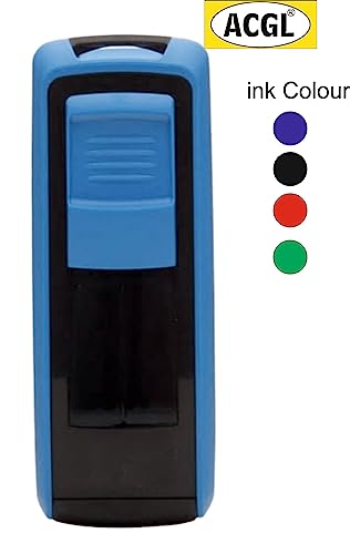 Image of Super Customized Self Ink Pri Ink Pocket (Rubber Stamp) with Your Matter (ACGL Blue-Black)