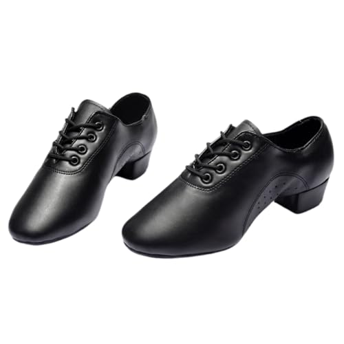 Tallone stabile: Uomini Ballroom Sneakers l'altezza ottimale del tallone offre stabilità, migliorando i movimenti di danza, fornendo supporto alla caviglia e resistendo alla deformazione con l'uso prolungato.