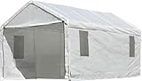 ShelterLogic MaxAP 10 x 20 x 1 ft White Enclosure Kit with Windows for Canopy