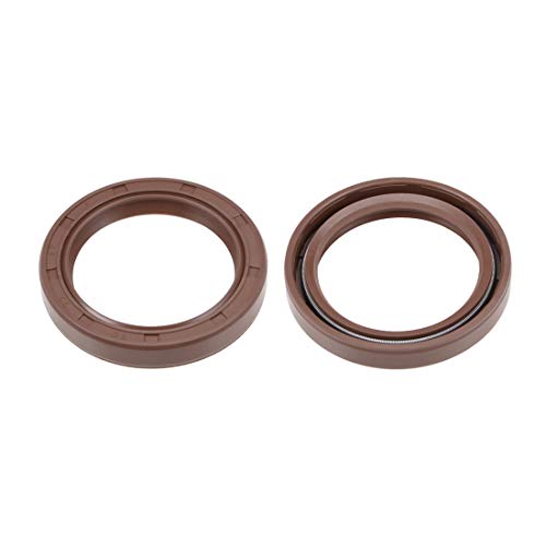 Retén de goma de flúor de alta resistencia con doble labio 35x47x7mm uxcell