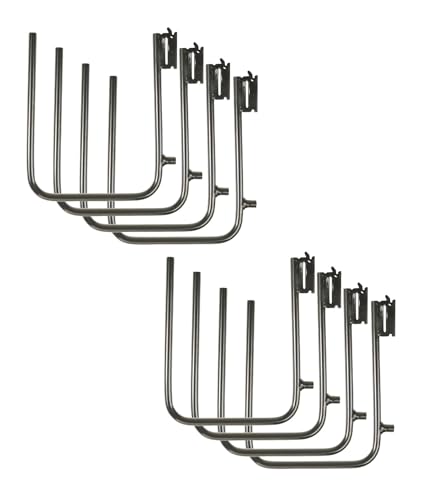 Mytee Products (8 Pack E-Track Square Bracket, Tie-Down Accessories w/E Track Spring Fitting, 9