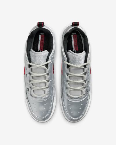 Image of Premium Silver Bullet Nike SB Air Max Ishod - Metallic Silver /Varsity Red