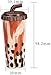 Windproof Butane Lighter, Creative Milk Tea Cup Shape, Blue Flame Spray, Circulating Inflation, Adjustable Flame, Ornaments, Decorations, Gifts(Pink)