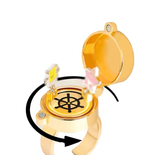 YILUOCD 2Pcs Upgraded Best Friends Forever BFF Rings, New Fun Buckle and Bettle Rotating bearings...