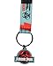Bioworld Jurassic Park Dinosaur Movie T Rex Caution Sign Volts Carabiner Keychain Key Ring Key Holder for Car Keys, House Keys