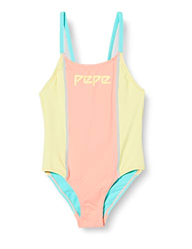 Pepe Jeans Arco Swimsuit Traje de baño, Multicolor (0AA), 5-6 años (Talla del Fabricante: 6) para Niñas