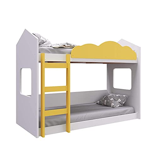 Beliche Montessoriano Bell Unissex Branco e Amarelo