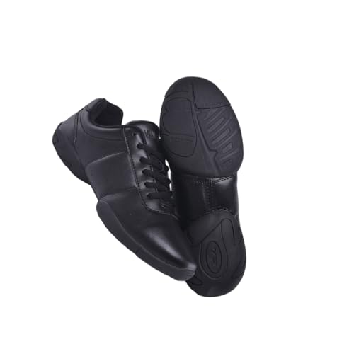 mophrati Manténgase cómodo y Elegante en la Pista de Baile con Estas Modernas Zapatillas de Deporte Suela Suave Impermeables Goma Que absorben los Golpes, Negro, Treinta y Seis