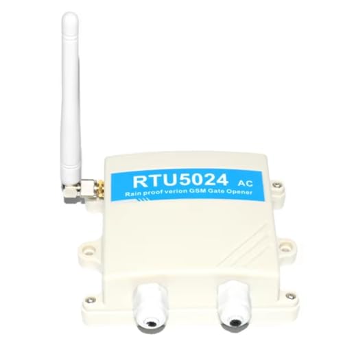 Fegtrtyoa Abridor de Puerta Corrediza Inalámbrico Compatible con Aplicaciones RTU5024 GSM, Interruptor de Relé, Control de Acceso Remoto, Resistente Al Agua.